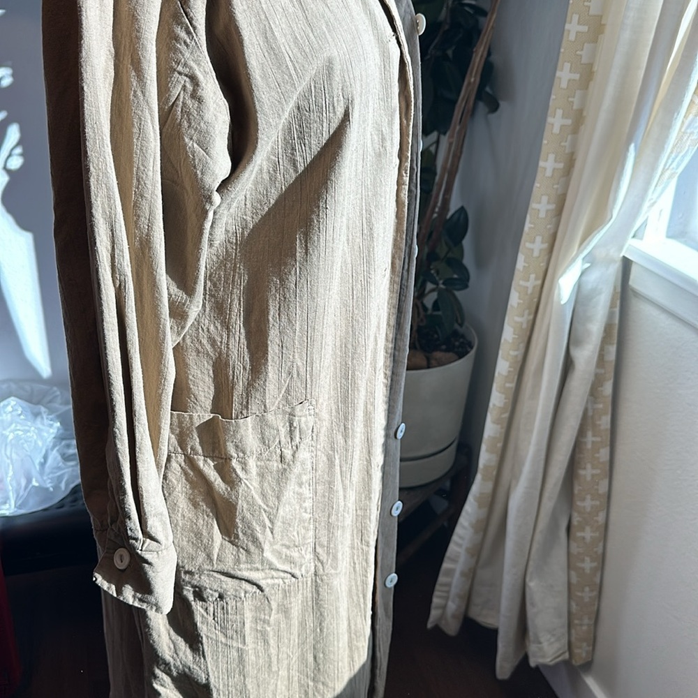 Tan Duster Jacket - Picture 4 of 4
